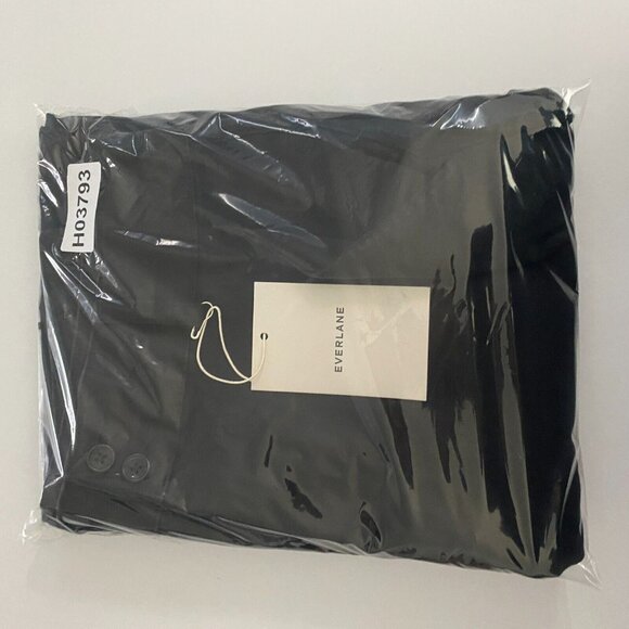 Everlane The Organic Cotton Straight-Leg Pants Size 10 Black - Picture 10 of 10
